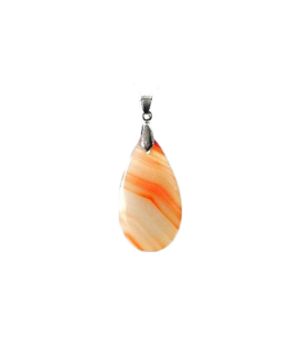 Pendentif goutte Agate naturelle