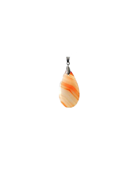 Pendentif goutte Agate naturelle