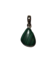 Malachite - Pendentif pierre ovale