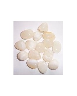 Agate blanche pierre roulée Agate blanche pierre roulée