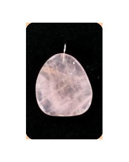 Pendentif - Petalite rose - Pierre plate