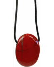 Pendentif - Jaspe rouge - Pierre ovale