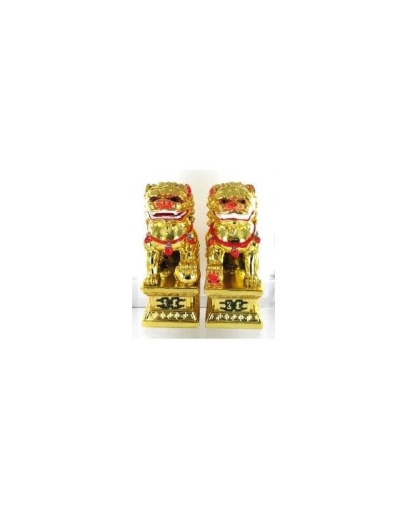 Statuette - Les deux Lions - Feng shui (la paire) Statuette - Les deux Lions - Feng shui (la paire)