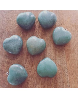 Aventurine -Pendentif  Coeur - Rond