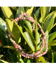 Collier - Rhodonite - Perles