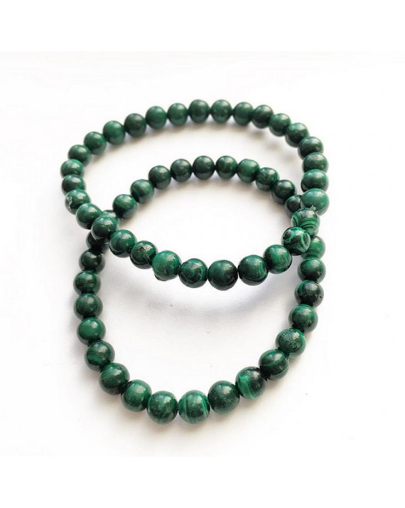 Bracelet malachite 6mm Bracelet malachite 6mm
