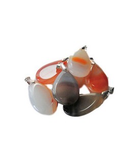 Pendentif goutte Agate naturelle Pendentif goutte Agate naturelle