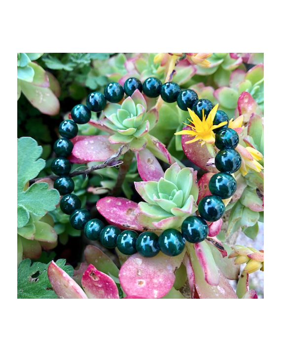 Bracelet malachite 8 mm Bracelet malachite 8 mm