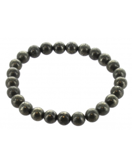 Bracelet Homme Pyrite Perles rondes 8 mm