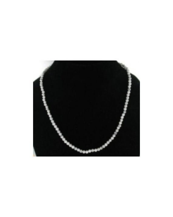 Collier howlite boules 4mm Collier howlite boules 4mm