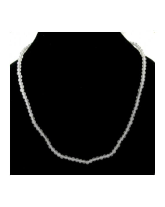 Collier Jade blanc 4mm Collier Jade blanc 4mm