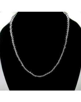 Collier Cristal de roche 4mm