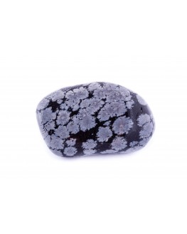 Obsidienne flocon de neige Pierre roulée