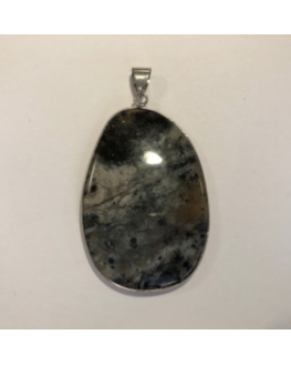 Pendentif cerclé  agate