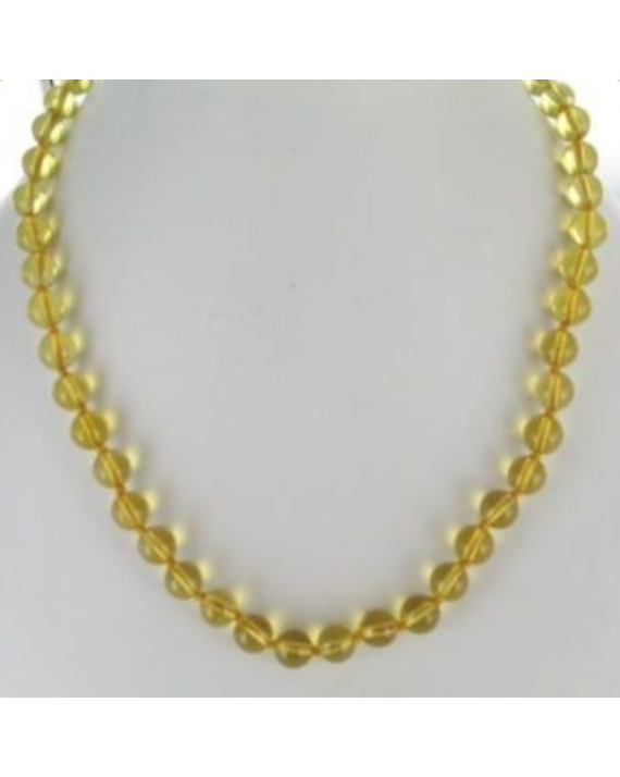 Citrine - Collier perles 8mm