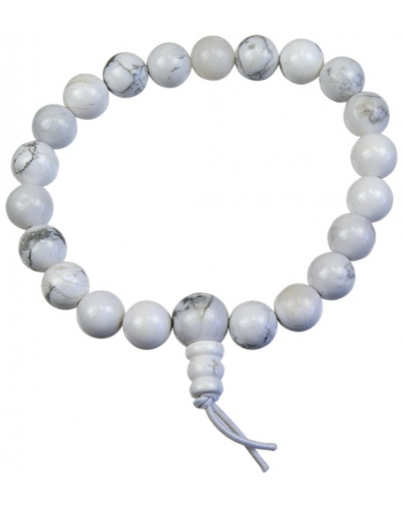 Howlite Bracelet - Mala tibétain