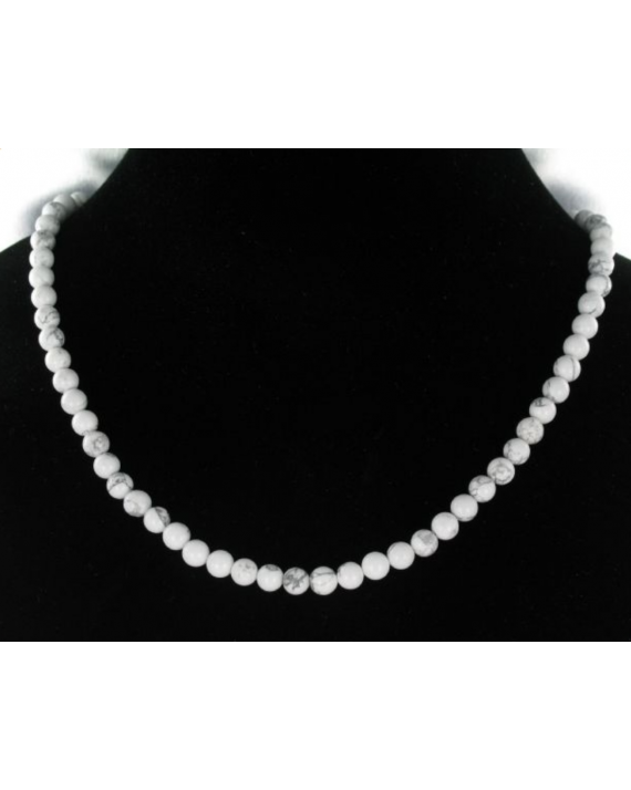 Collier - Howlite - perles 6mm