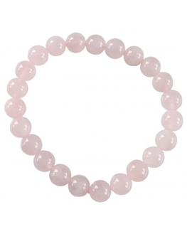 Bracelet quartz rose 8mm