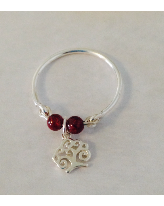 Bague argent grenat Bague argent grenat