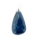 Apatite bleue pendentif pierre roulée