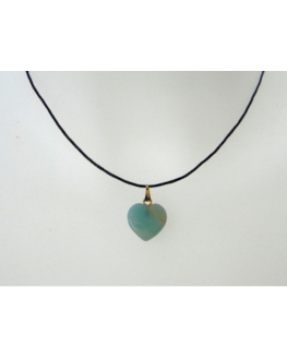 Pendentif amazonite coeur Pendentif amazonite coeur