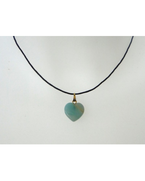 Pendentif amazonite coeur Pendentif amazonite coeur