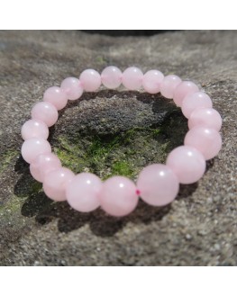 Bracelet quartz rose 8mm