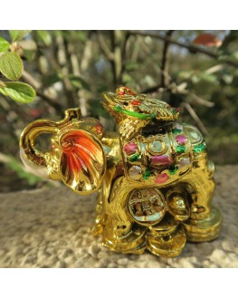 Statuette - Éléphant- Grenouille - Feng shui