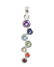 Pendentif Pierres des Chakras Argent 925