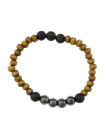 Bracelet Homme bois et hématite