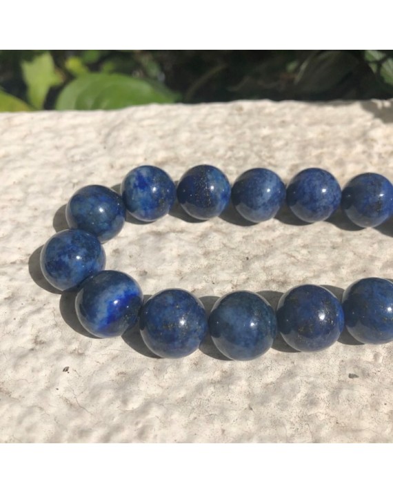 Collier lapis lazuli perles 14mm Collier lapis lazuli perles 14mm