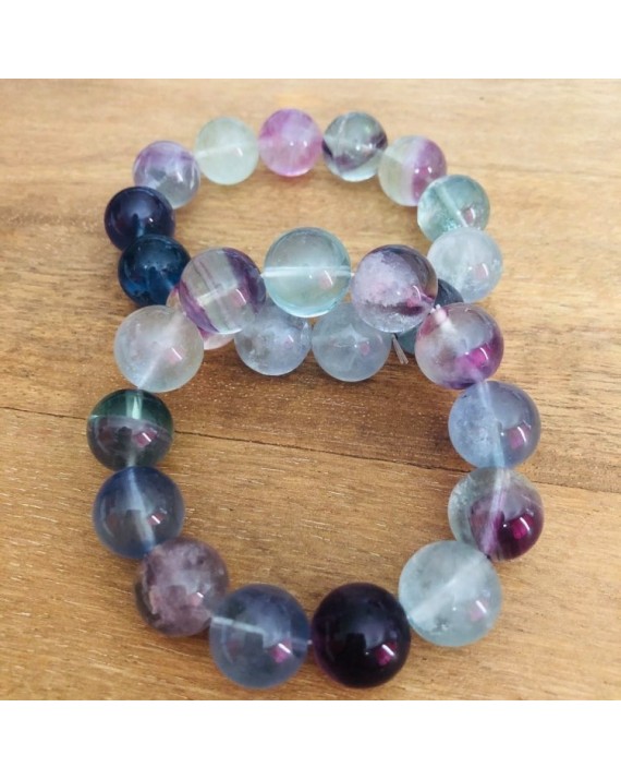 Bracelet Fluorite extra 14mm Bracelet Fluorite extra 14mm