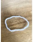 Bracelet Jade blanc Perles 4mm