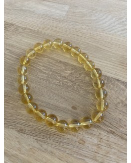 Bracelet citrine perles 8mm