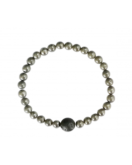 Bracelet en Pyrite perles 6mm