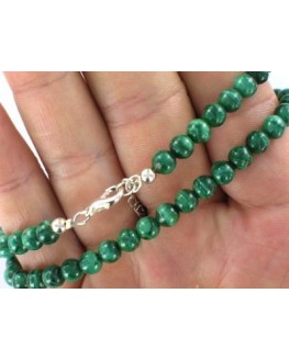 Collier en perles de Malachite 8mm Collier en perles de Malachite 8mm