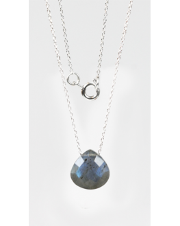 Collier Briolette facettée Labradorite