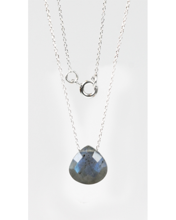 Collier Briolette facettée Labradorite Collier Briolette facettée Labradorite
