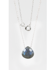 Collier Briolette facettée Labradorite