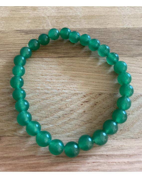 Bracelet Chrysoprase perles