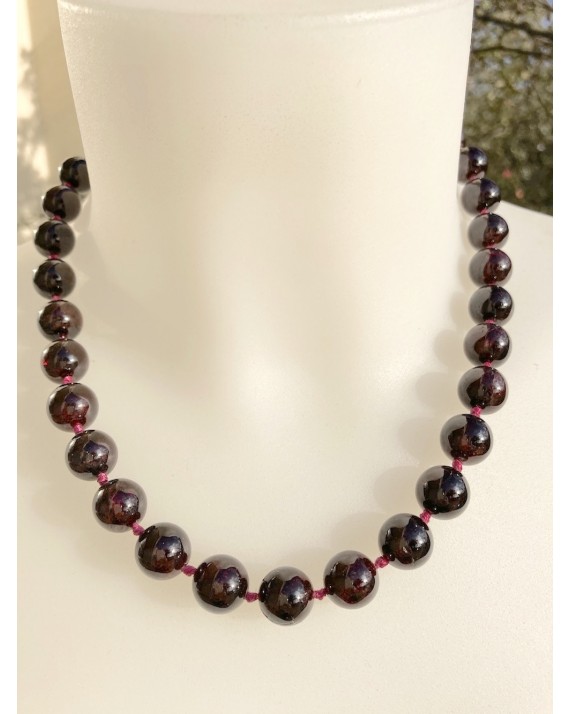 Collier Grenat 10mm Collier Grenat 10mm