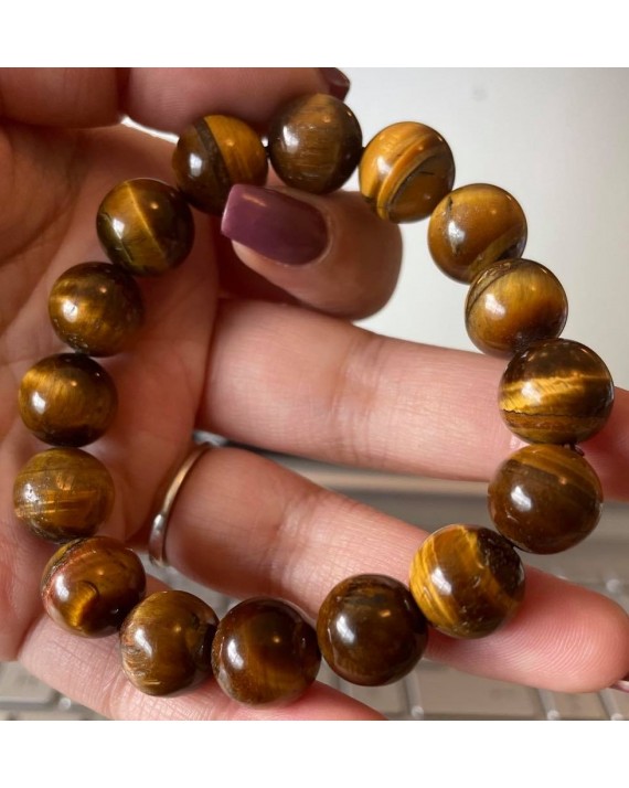 Bracelet Œil de Tigre 12mm Bracelet Œil de Tigre 12mm