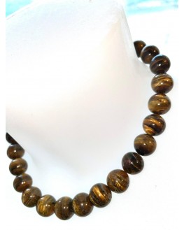 Collier Oeil de Tigre 14mm Collier Oeil de Tigre 14mm