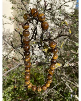 Collier Oeil de Tigre 14mm Collier Oeil de Tigre 14mm