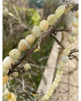 Collier Pierres Roulées - Aigue Marine