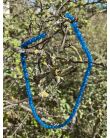 Collier Agate Bleue 6mm