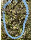 Collier Agate Bleue 8mm