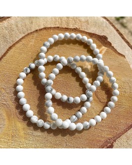 Howlite Bracelet Perles 6 mm