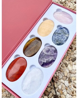 Coffret Massage Galets 7 Chakras