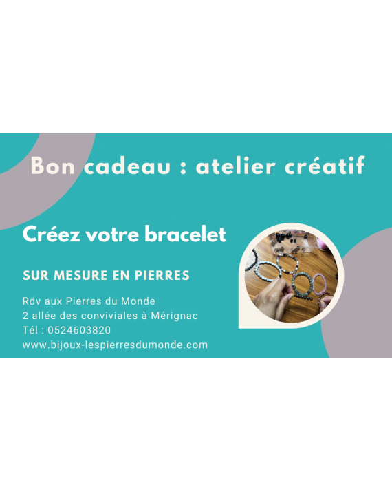 Bon cadeau : atelier créatif